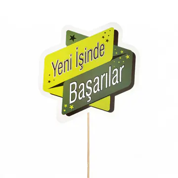 Yeni İşinde Başarılar Kartı (8 x 8 cm) – Sihirli Buket Eskişehir ürün fotoğrafı