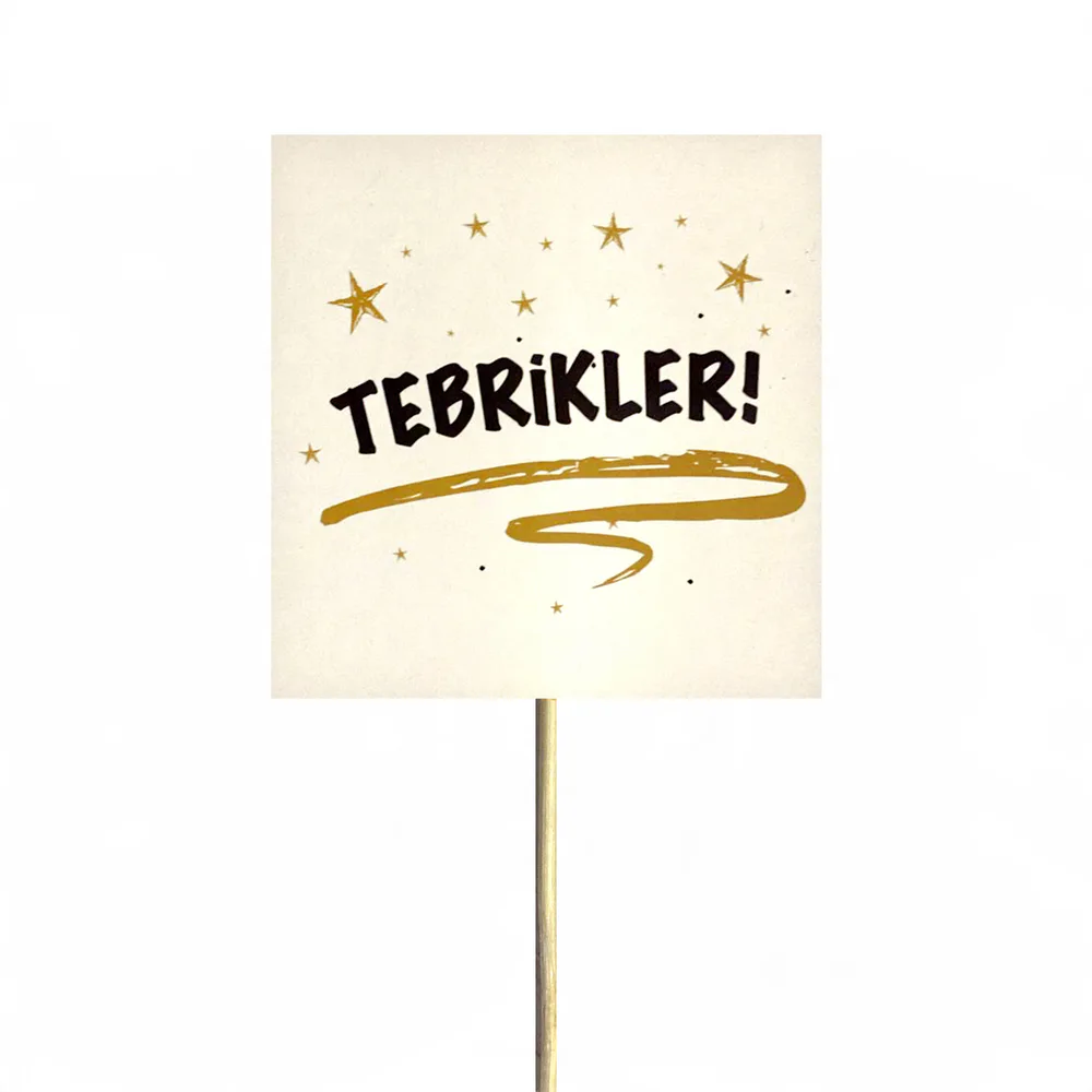 Tebrikler Kartı (8 x 8 cm) – Sihirli Buket Eskişehir ürün fotoğrafı