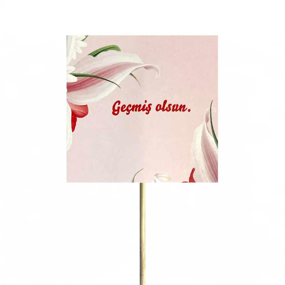 Geçmiş Olsun Kartı (8 x 8 cm) – Sihirli Buket Eskişehir ürün fotoğrafı
