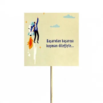 Başarı Dileği Kartı (8 x 8 cm) – Sihirli Buket Eskişehir ürün fotoğrafı