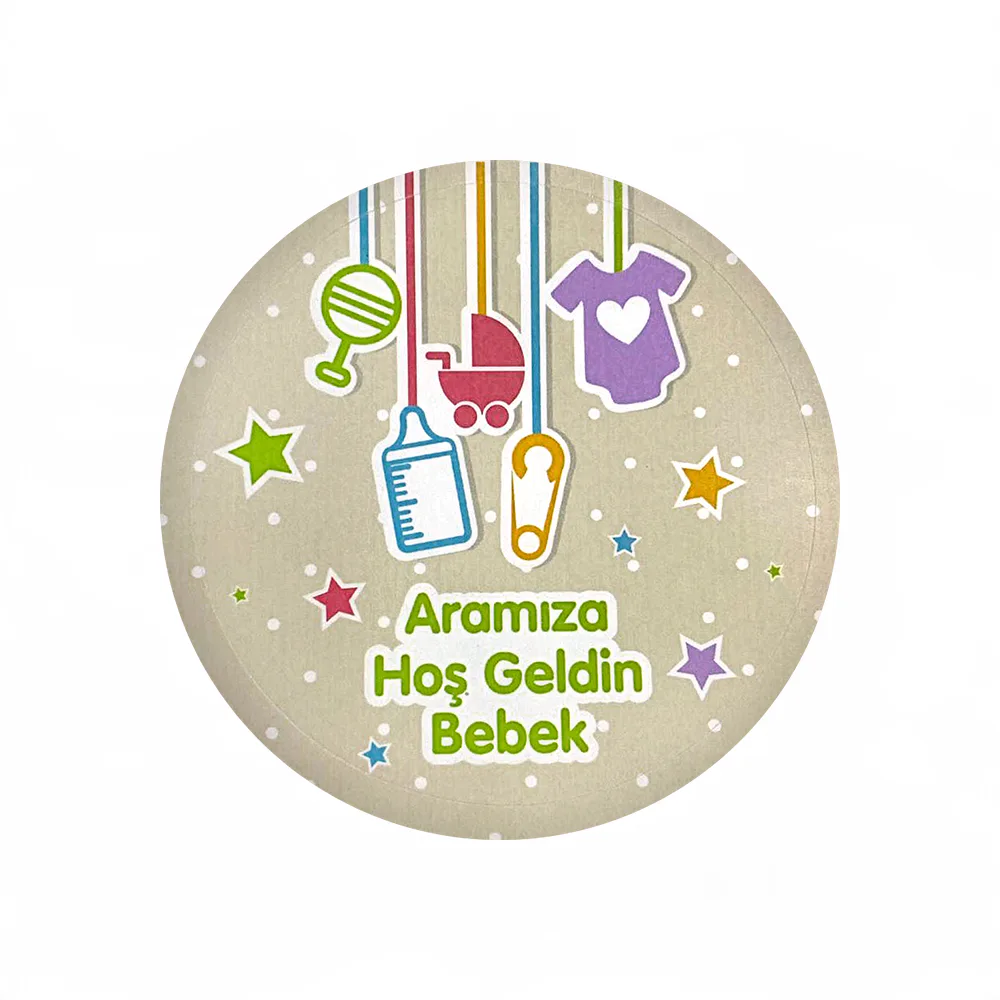 Aramıza Hoş Geldin Bebek Kartı (8 x 8 cm) – Sihirli Buket Eskişehir ürün fotoğrafı